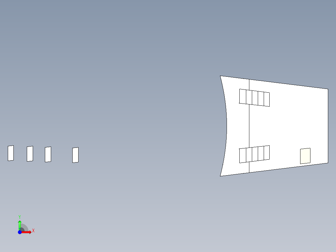 本田雅阁引擎盖--catia前视图