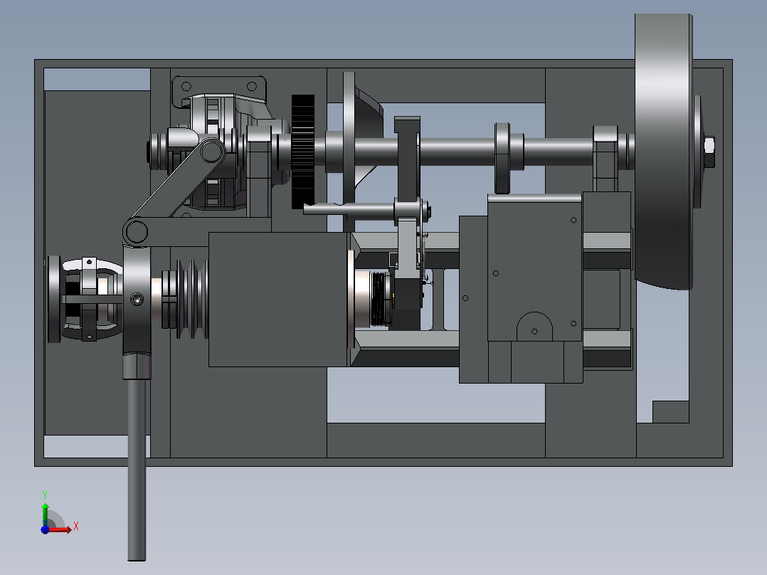 自动机床前视图