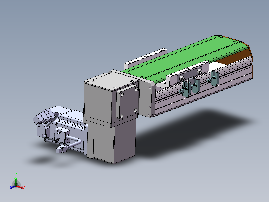 MTB同步带半封闭MTB10-RD-200W主视图