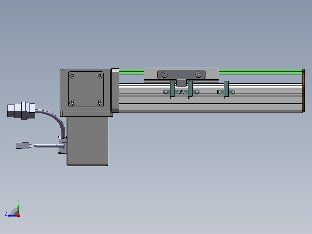MTB同步带半封闭MTB10-RD-200W右视图