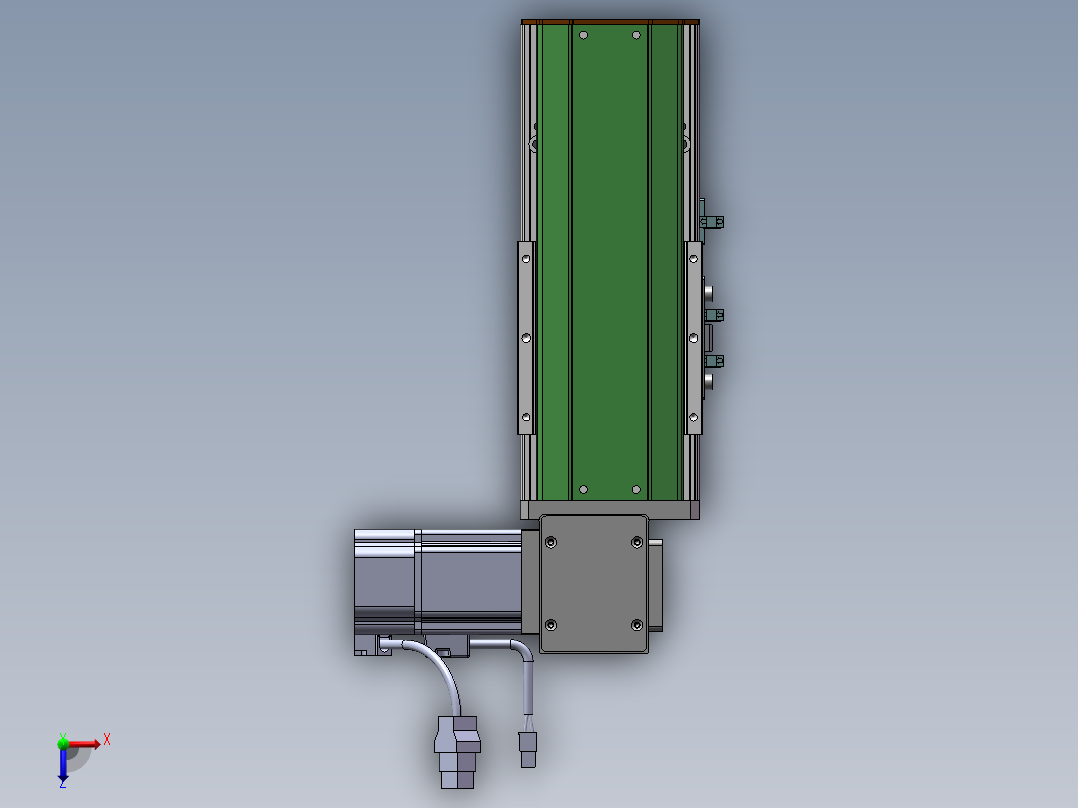 MTB同步带半封闭MTB10-RD-200W俯视图