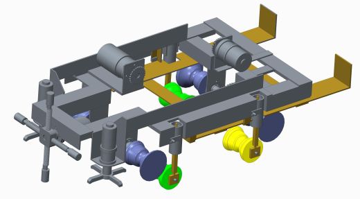 高压输电导线除冰机越障机构设计【4张CAD图纸+文档】缩略图