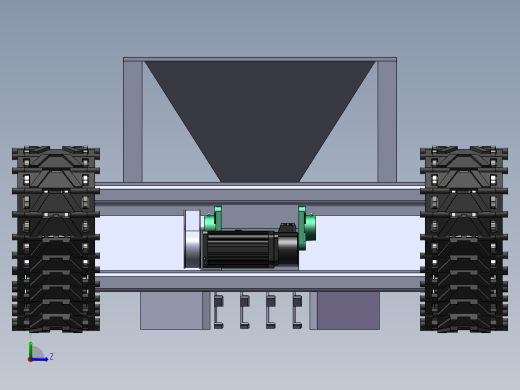 履带式农用底盘设计含三维+二维+说明左视缩略图