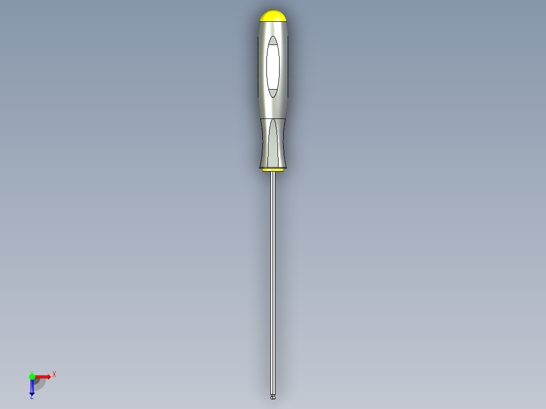 050球头六角螺丝刀--sw stp俯视图