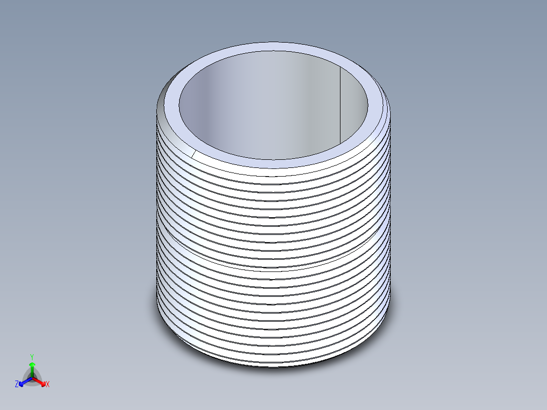 聚氯乙烯配件33-Sch80_Nipple_MPTxMPT_861-292_2.5in x 3in主视图