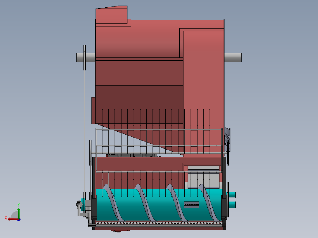小型收割机sw13后视图