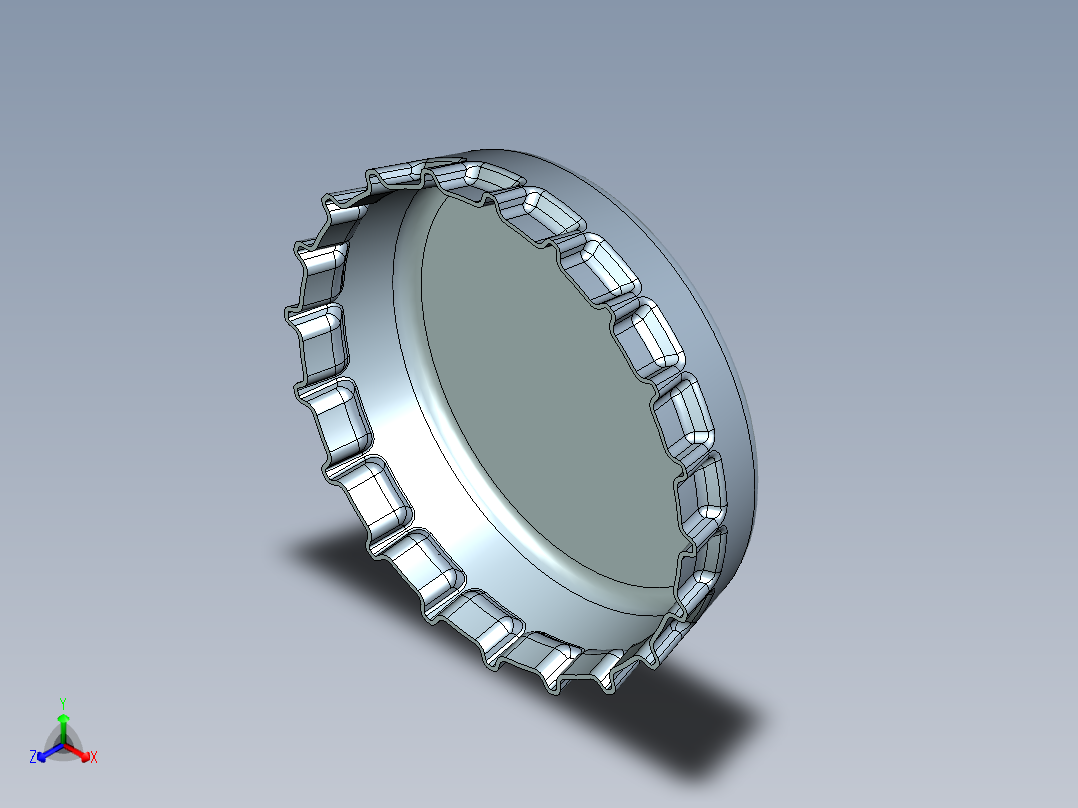 瓶盖、盖子(51)正等轴测图