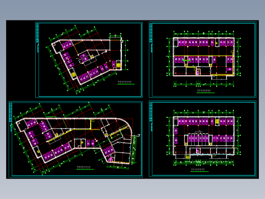 某小区地下车库平面方案图