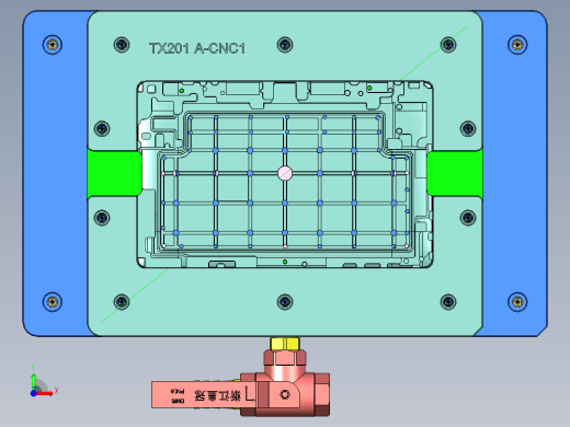 TX201-A-笔记本CNC工装夹具三维模型CNC1前视缩略图