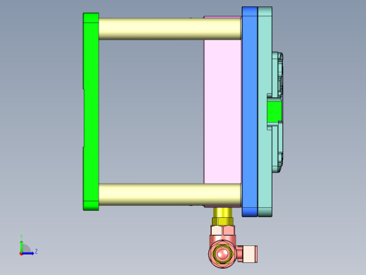 TX201-A-笔记本CNC工装夹具三维模型CNC1左视缩略图