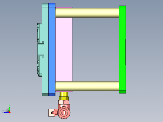 TX201-A-笔记本CNC工装夹具三维模型CNC1右视缩略图