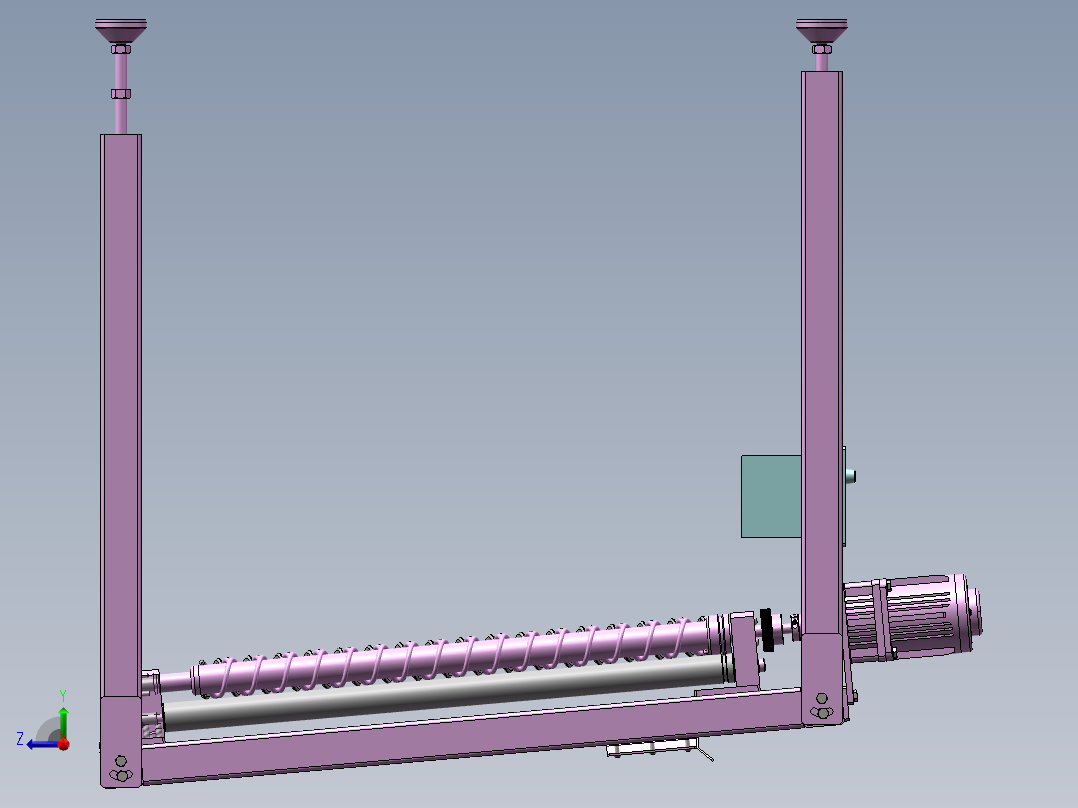 螺杆供料装置sw22右视图