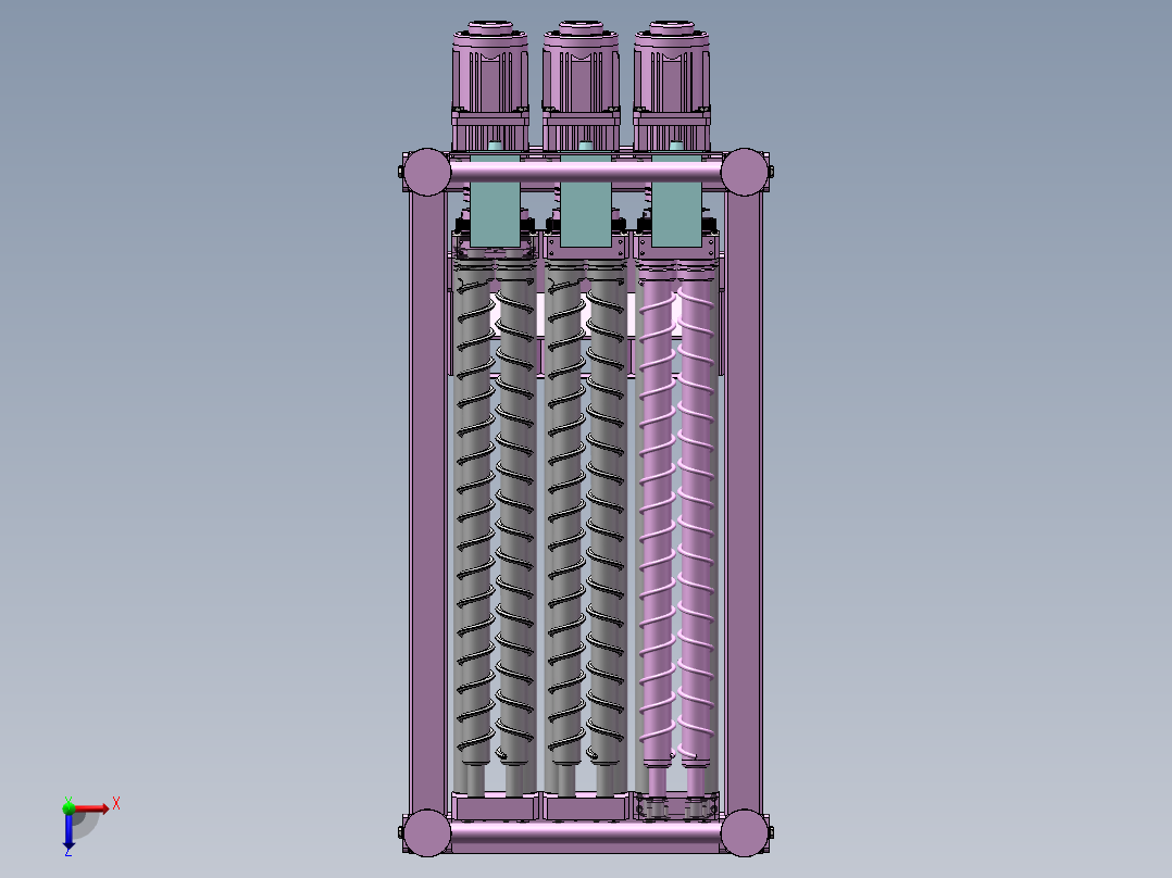 螺杆供料装置sw22俯视图