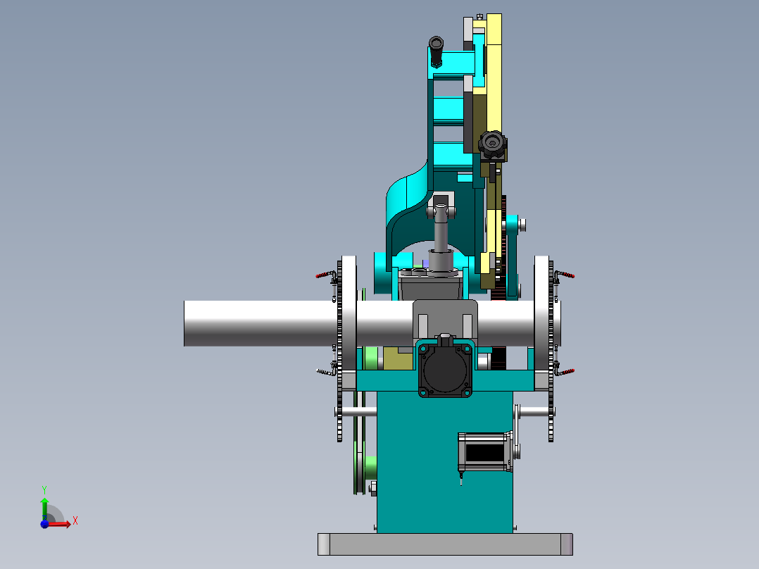 钢材切割成型机sw23可编辑前视图