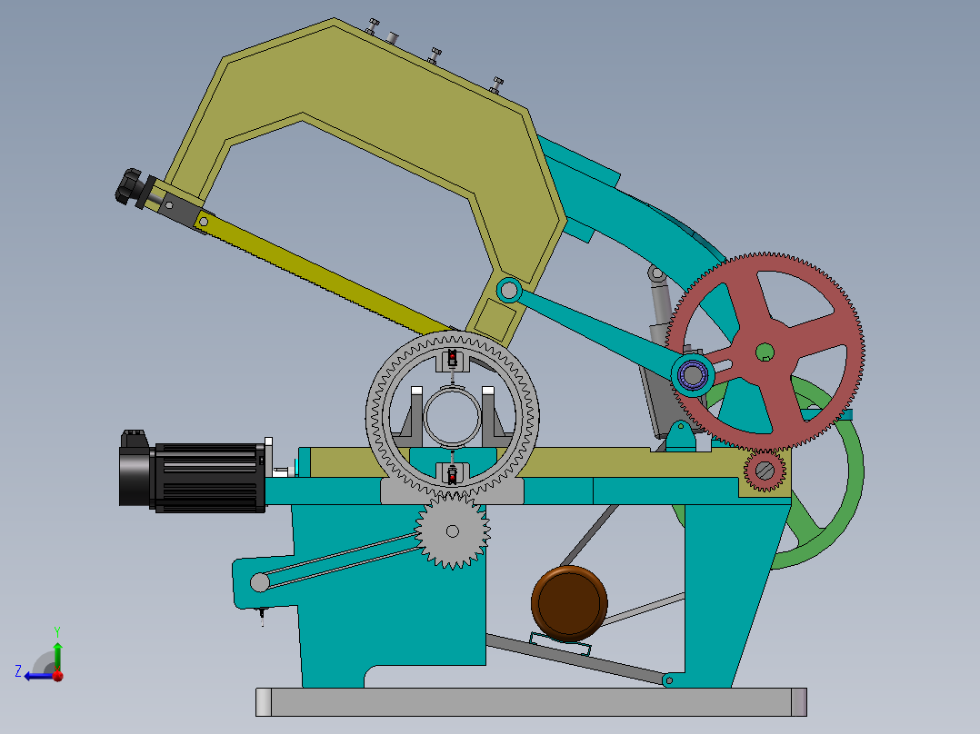 钢材切割成型机sw23可编辑右视图