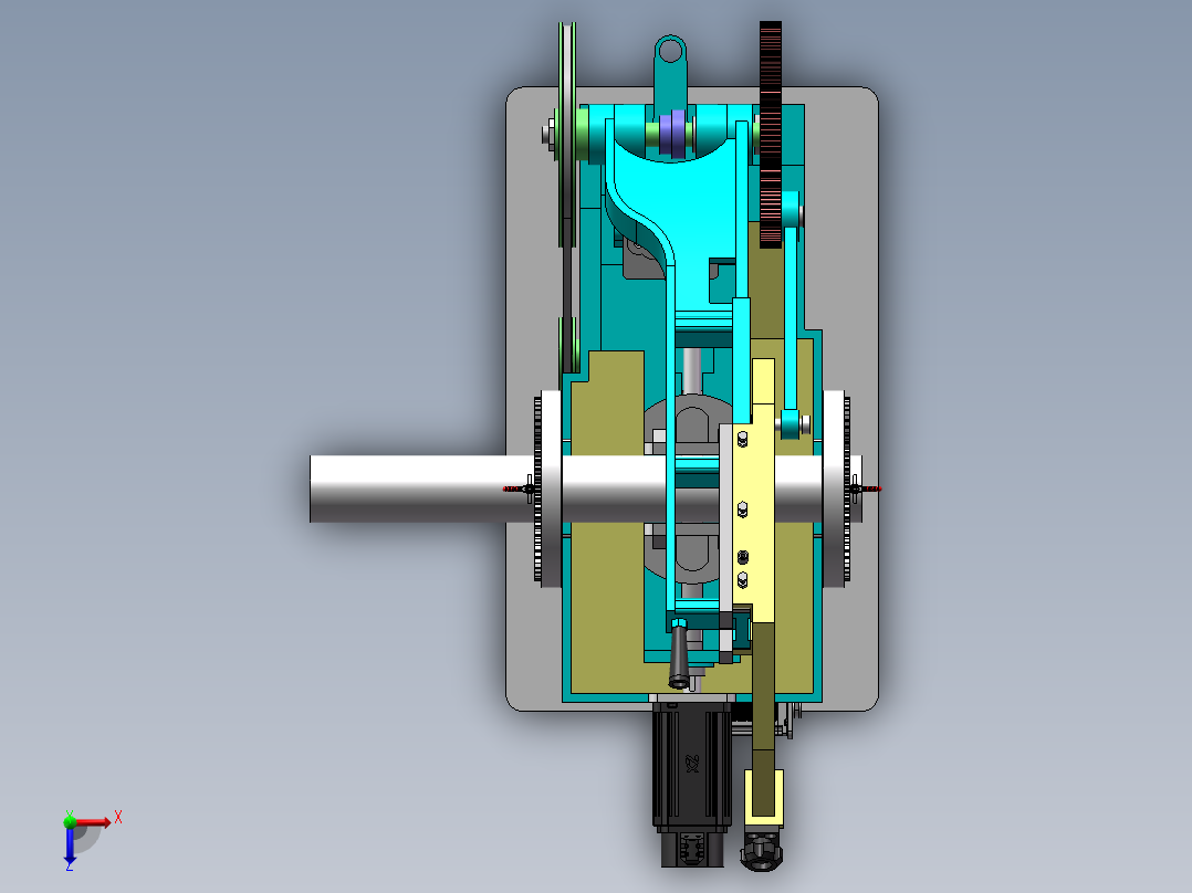 钢材切割成型机sw23可编辑俯视图