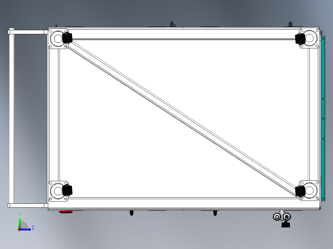 RT马达转子绕线机sw22可编辑左视图