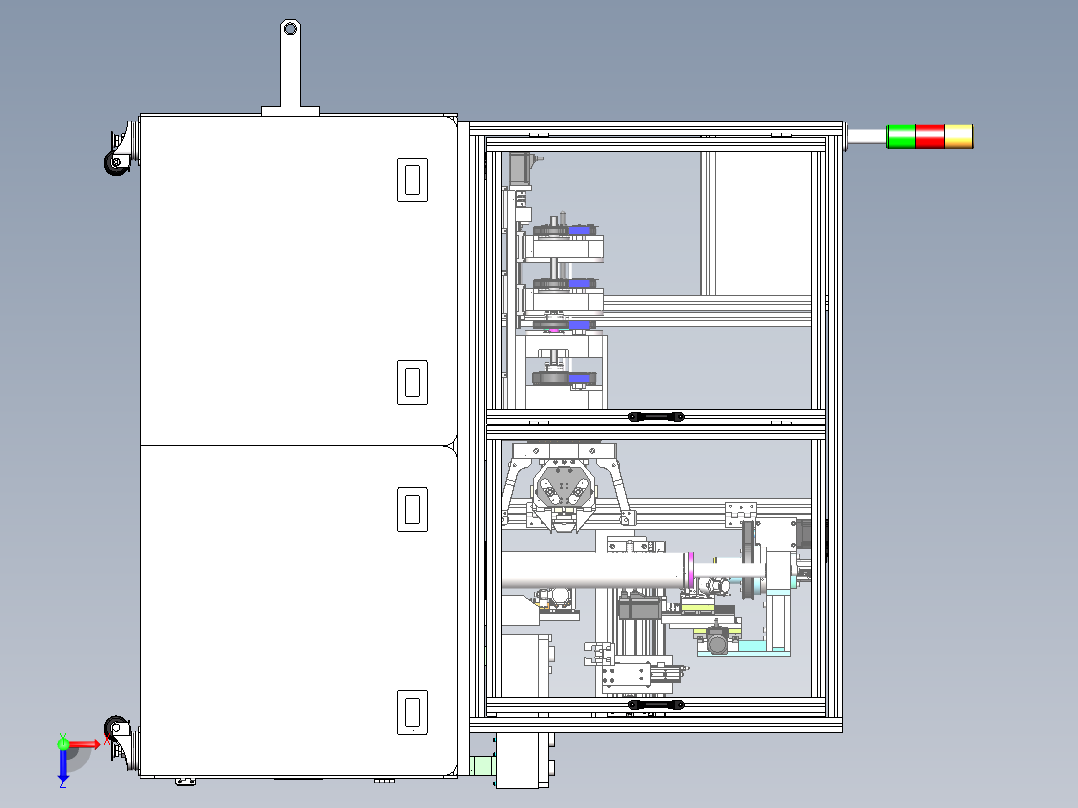 RT马达转子绕线机sw22可编辑俯视图