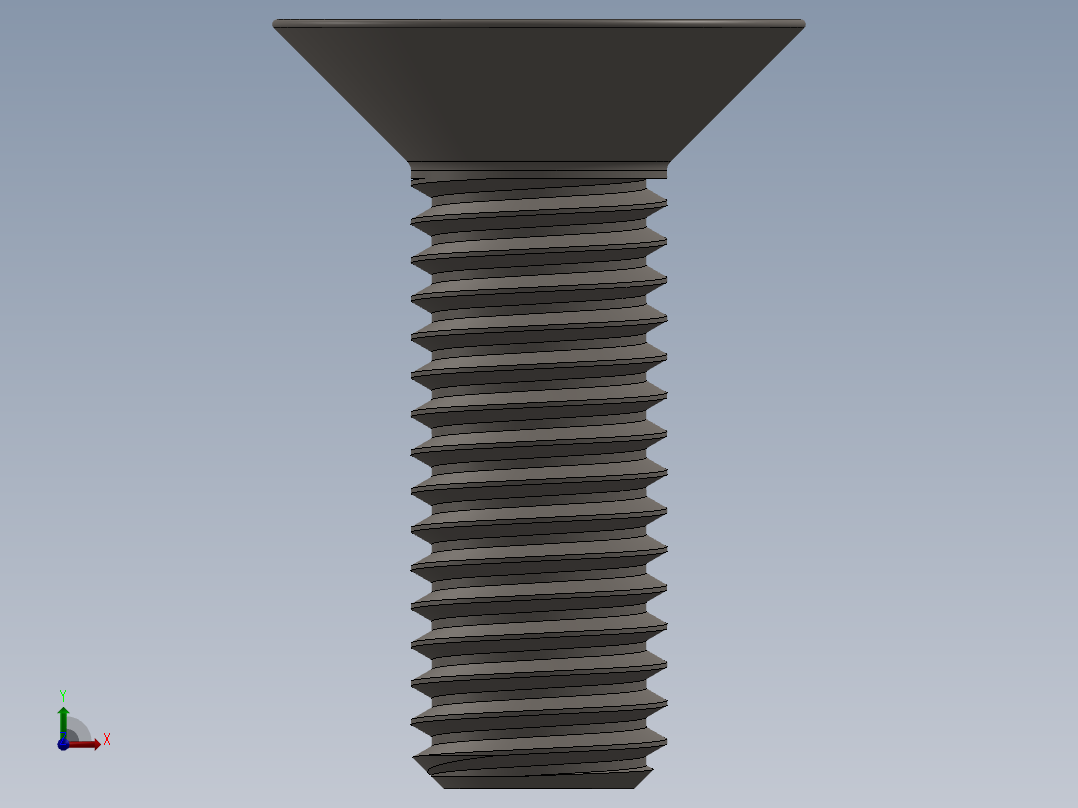 Screw_ISO_10642_M10x30_A2.SLDPRT前视图