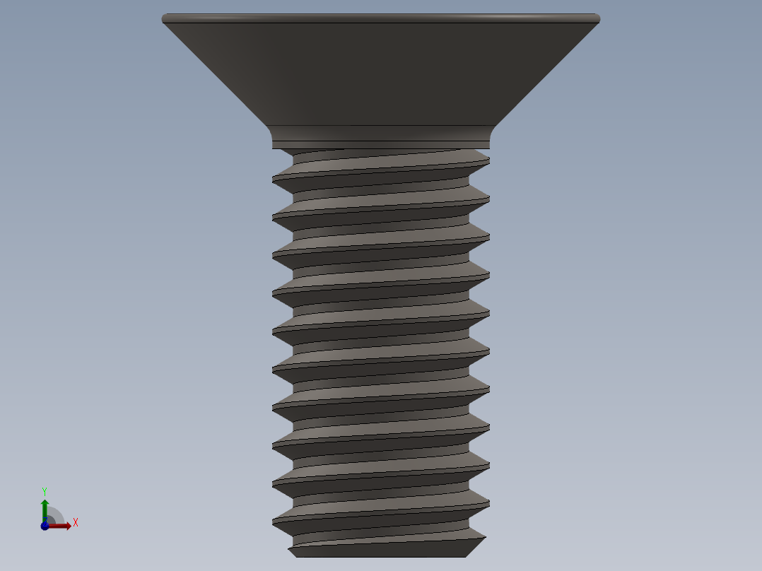 Screw_ISO_10642_M4x10_A2.SLDPRT前视图