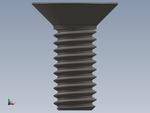Screw_ISO_10642_M4x10_A2.SLDPRT前视缩略图