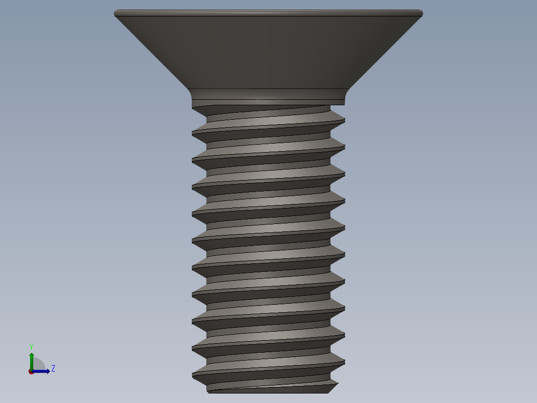 Screw_ISO_10642_M4x10_A2.SLDPRT左视图