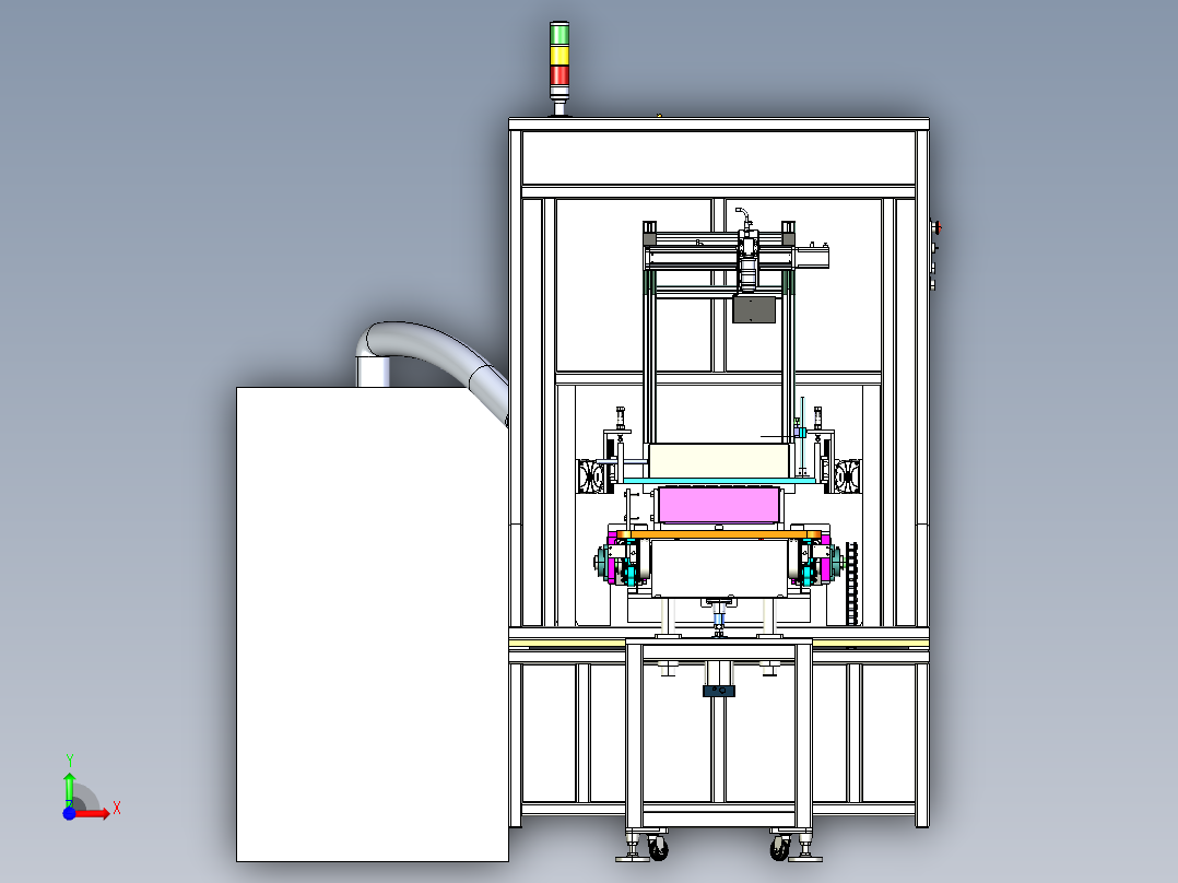 电池焊接设备step前视图