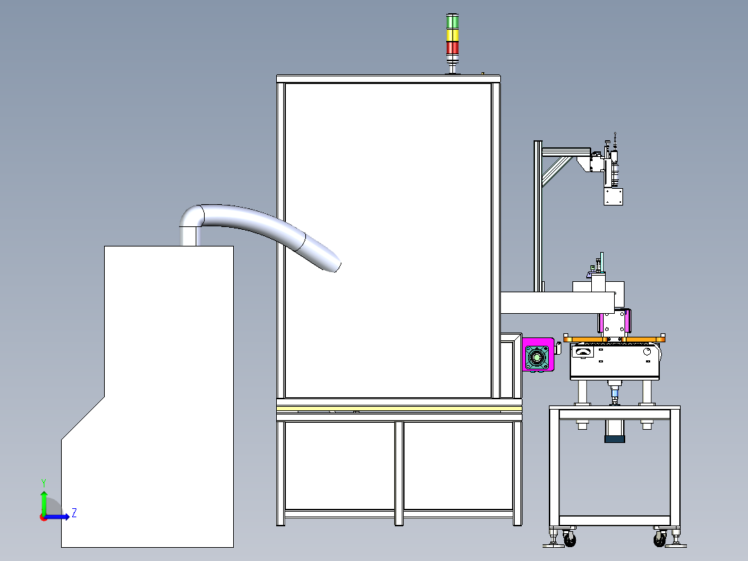 电池焊接设备step左视图