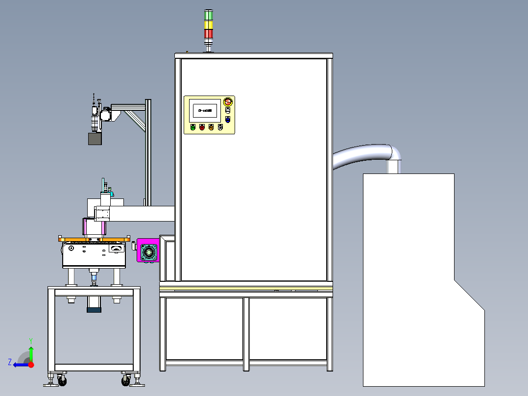 电池焊接设备step右视图