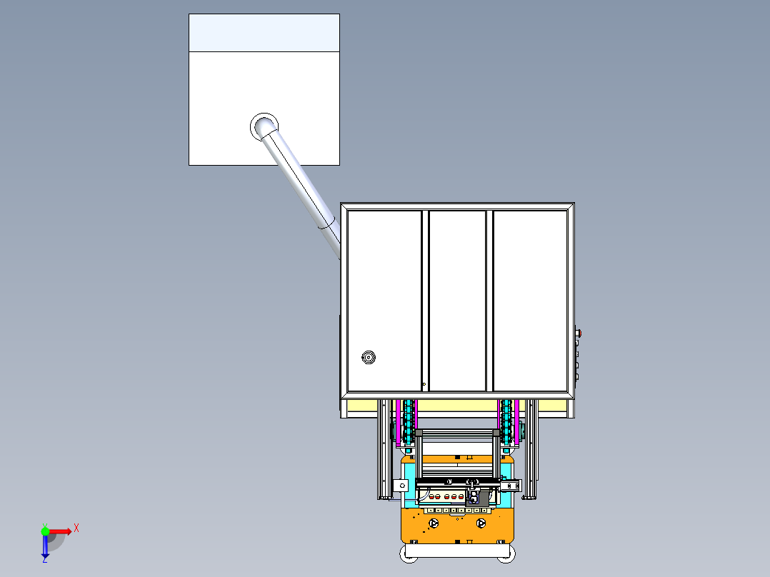 电池焊接设备step俯视图