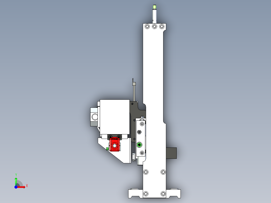 小型非标锯切机设计前视图