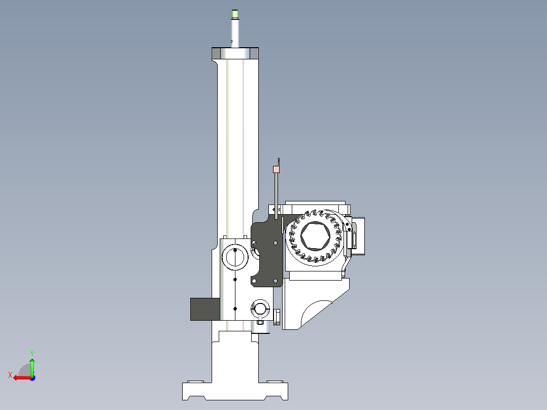 小型非标锯切机设计后视图
