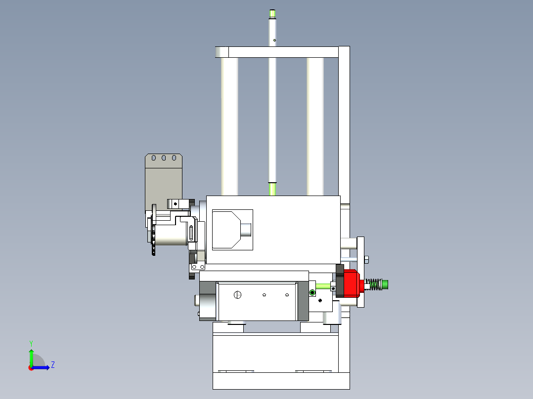 小型非标锯切机设计左视图