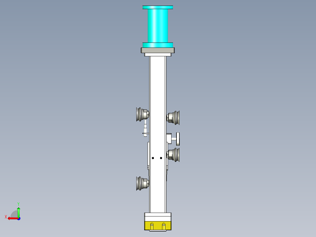 视觉识别吸盘抓手后视图
