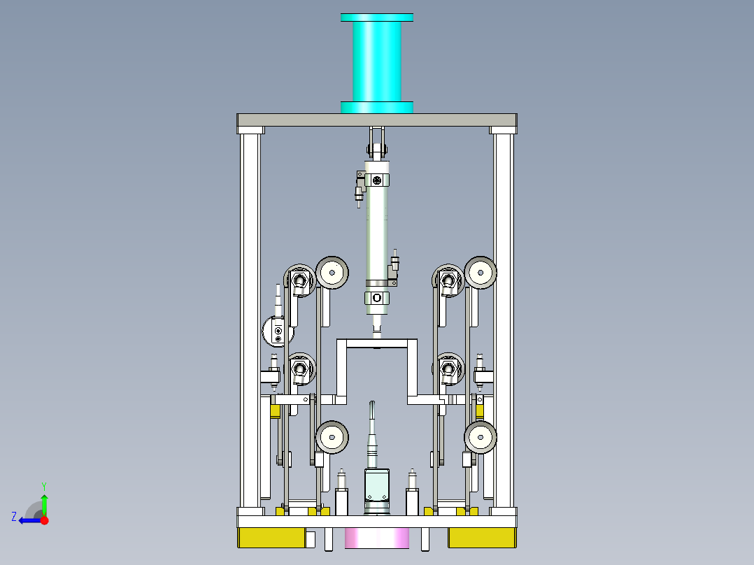 视觉识别吸盘抓手右视图