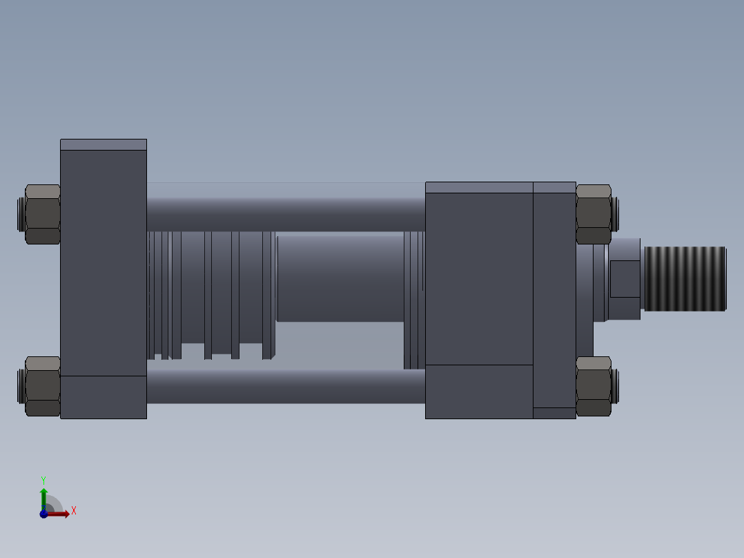 拉杆液压缸（带FO75x40x60-mm-1.snapshot.1前视图