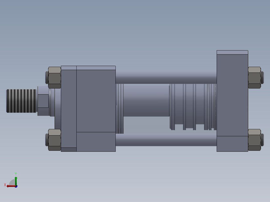 拉杆液压缸（带FO75x40x60-mm-1.snapshot.1后视图