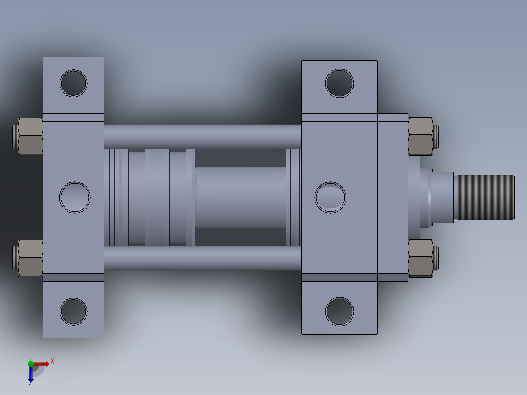 拉杆液压缸（带FO75x40x60-mm-1.snapshot.1俯视图