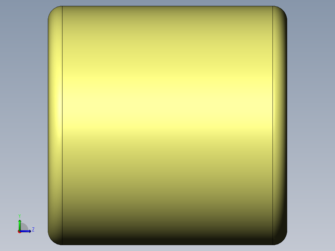 普通平键A型36×20×36左视图