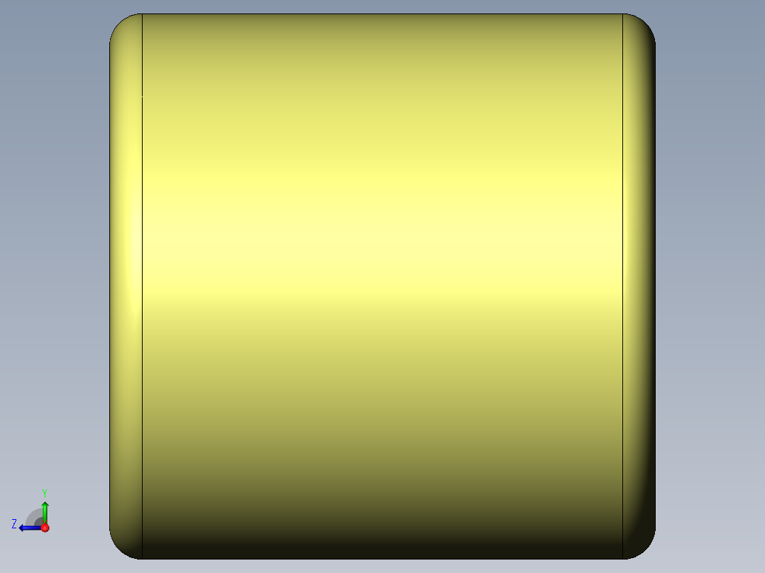 普通平键A型36×20×36右视图