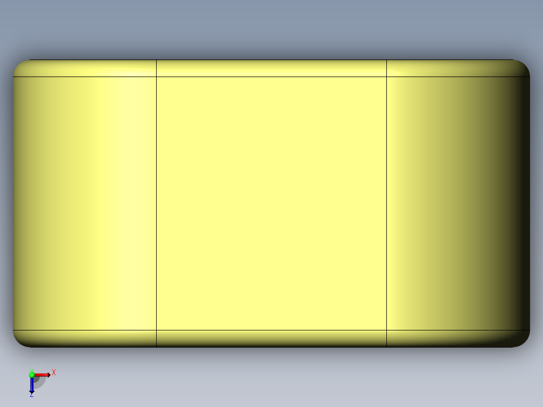 普通平键A型36×20×36俯视图