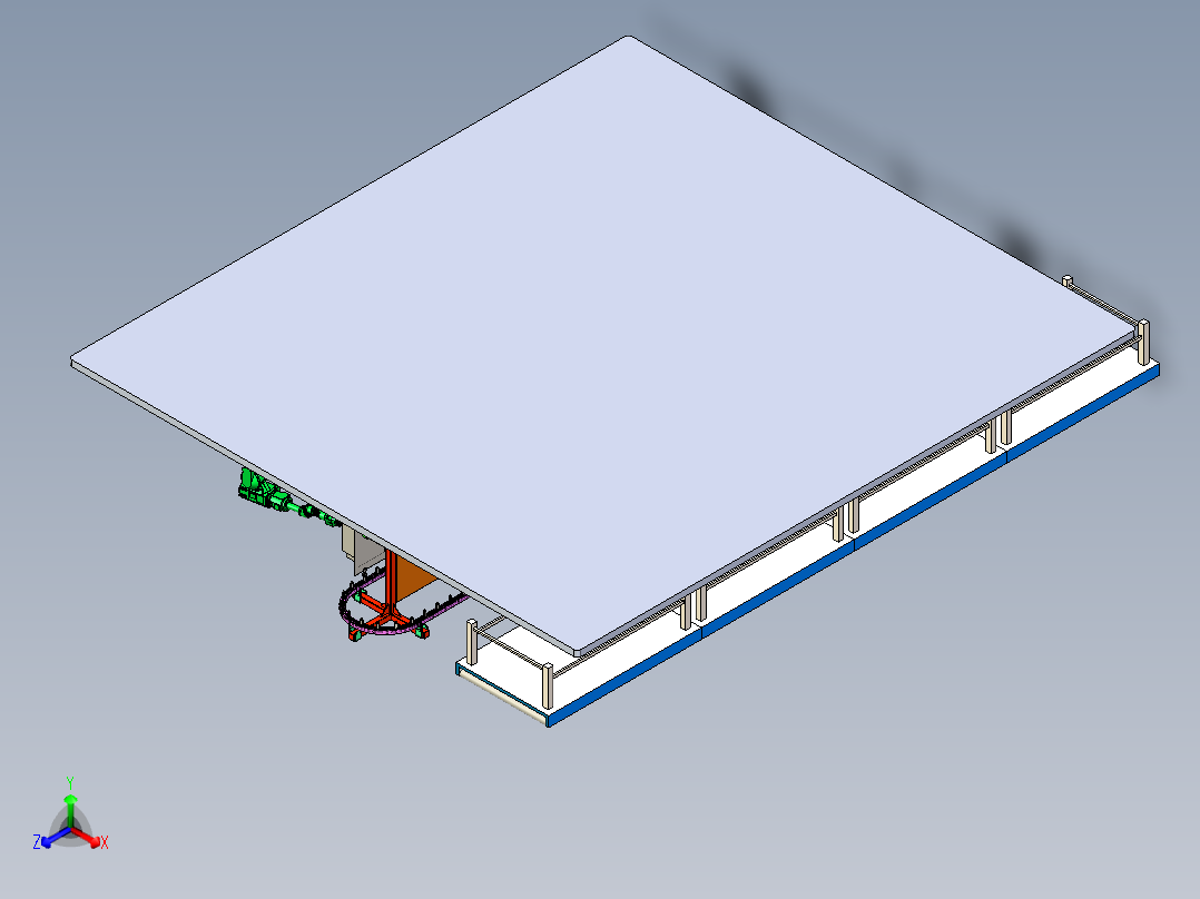 运输链产品的机械手喷涂模拟
