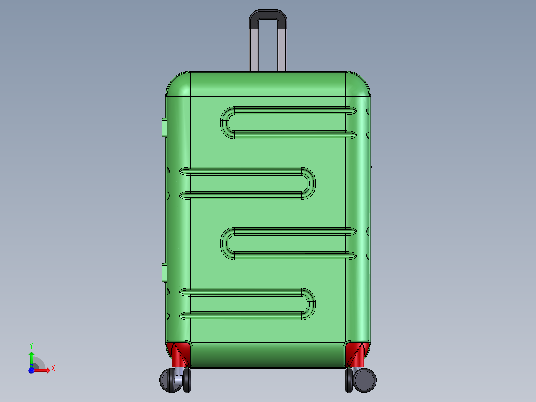 旅行箱拉杆箱前视图