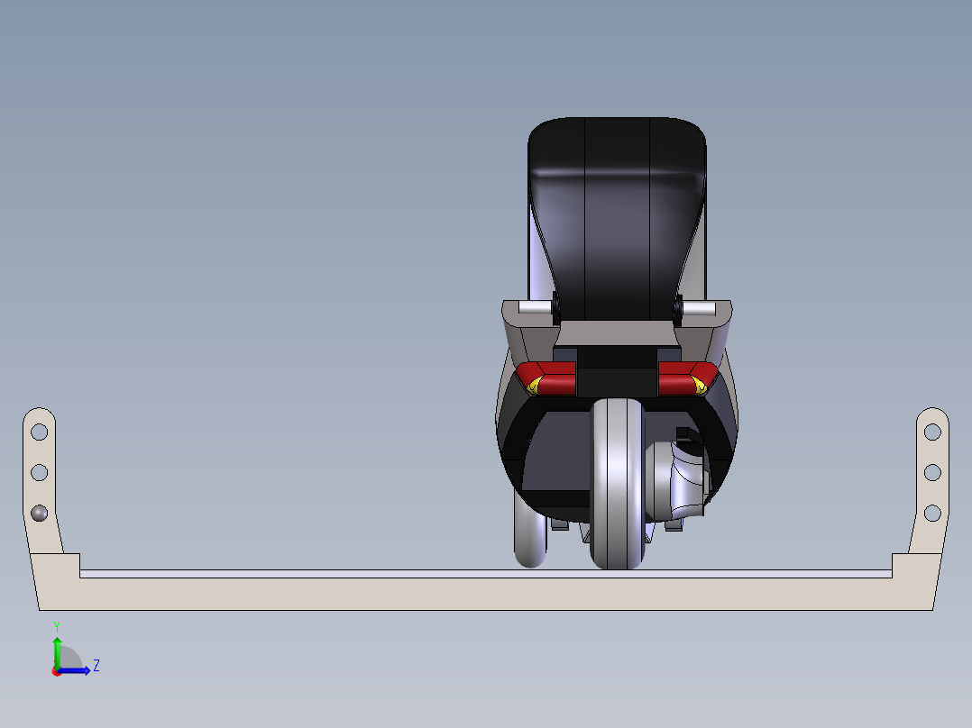 混合动力三轮摩托左视图