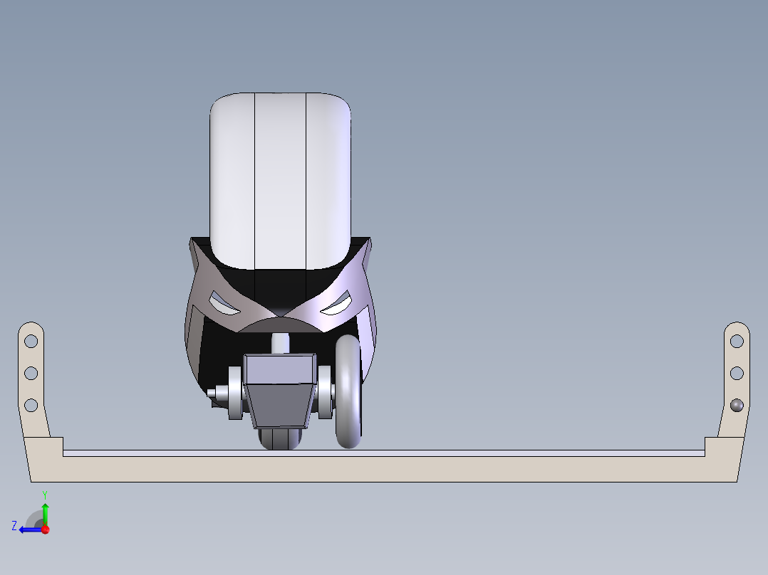 混合动力三轮摩托右视图