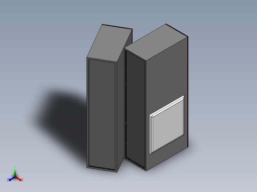 扬声器、喇叭(28)正等轴测图