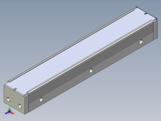 条形光源制作正等轴测缩略图