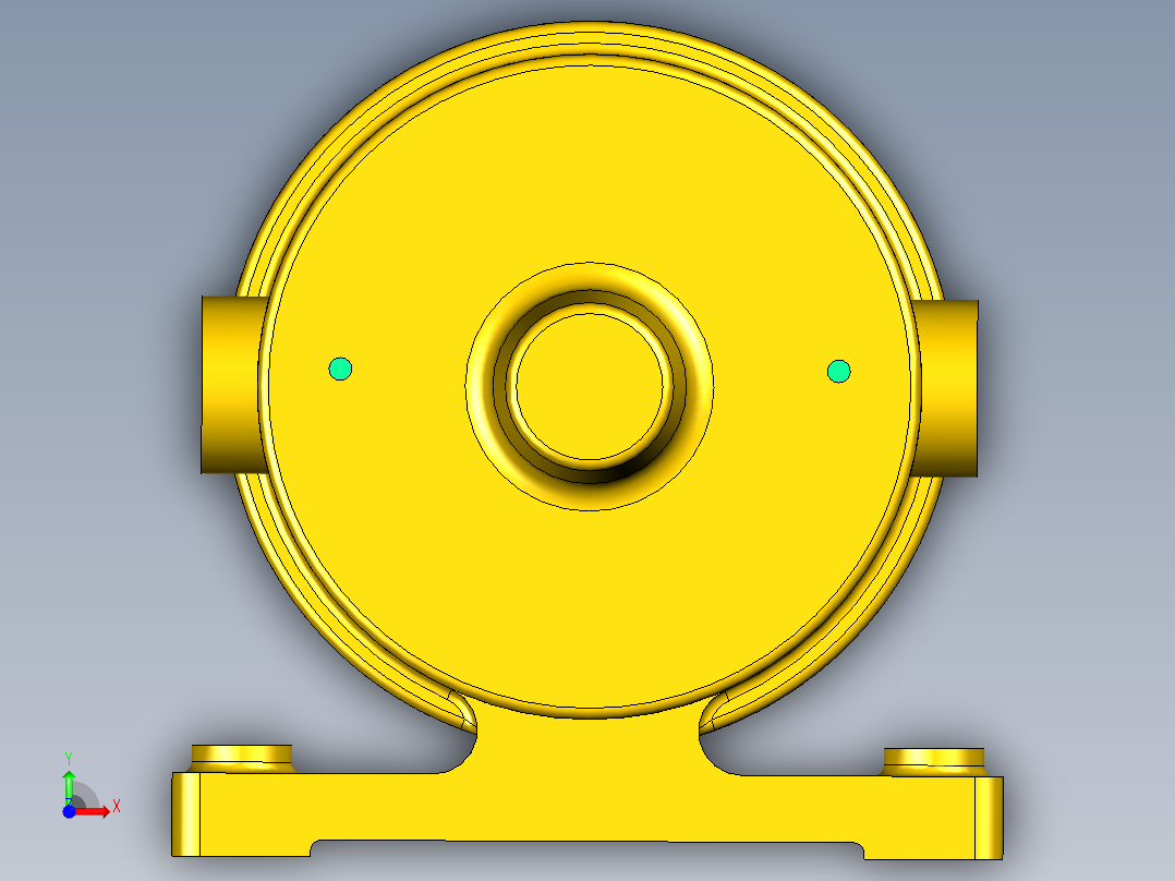 叶片转子油泵前视图