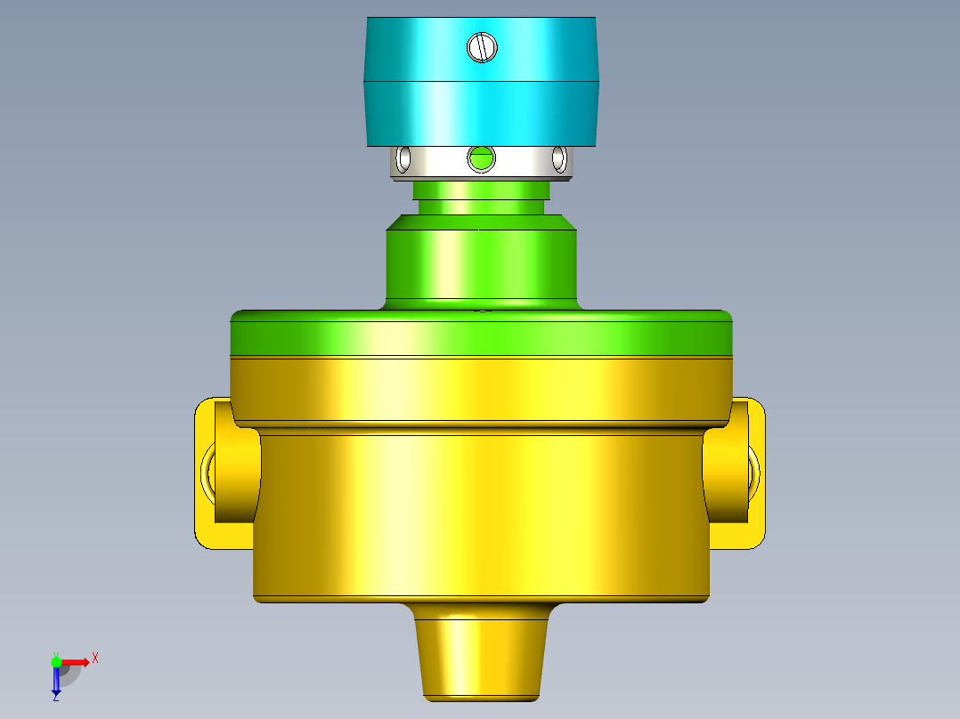 叶片转子油泵俯视图