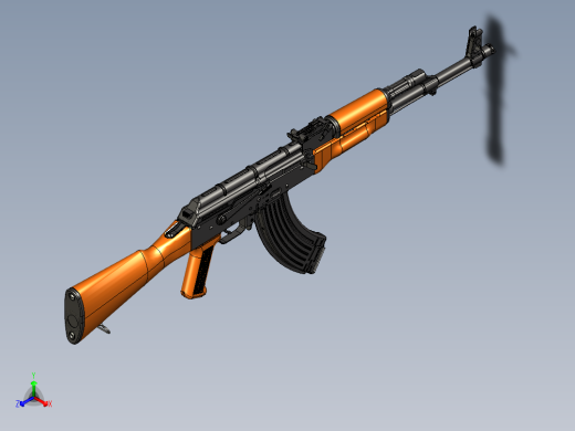 手枪左轮冲锋枪老式狙击步枪设计3D图纸akm-extremely-precise-and-true STP